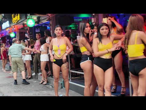 [4K] Pattaya Soi Buakhao, Tree Town, Myth Night, and Soi Lengkee, Lot of Freelancers. Jun.2024!
