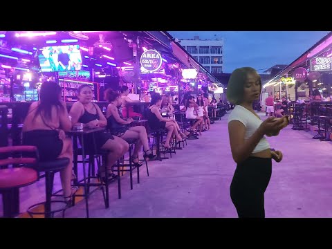 🇹🇭 [4K]  Second Road Massage Shops and Tree Town, Pattaya, Thailand 2024